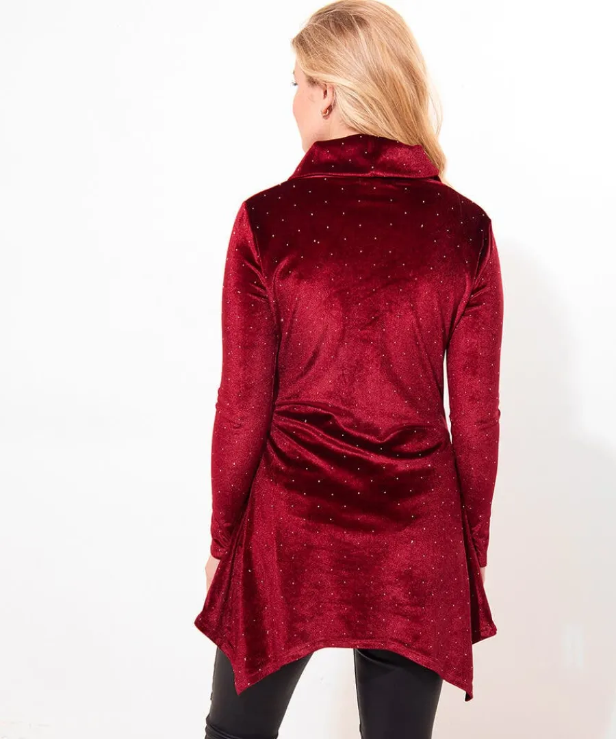 very_velour_tunic_2.webp Clearance Joe Browns Very Velour Tunic Berry