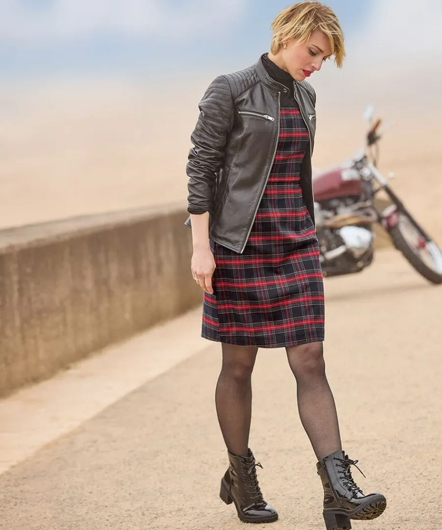 victoria_zip_up_leather_b_1.webp Flash Sale Joe Browns Victoria Zip Up Leather Biker Jacket Black