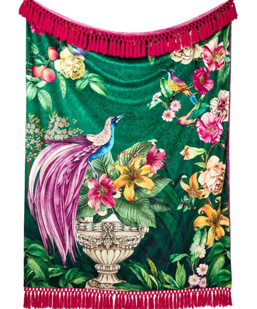 victoriana_vibrant_revers_0.webp Sale Joe Browns Victoriana Vibrant Reversible Throw Green
