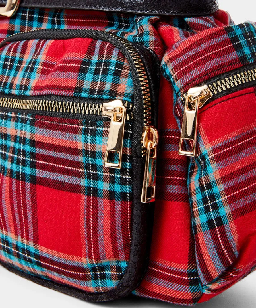 vintage_alley_check_bag_3.webp Hot Joe Browns Vintage Alley Check Bag Red Multi