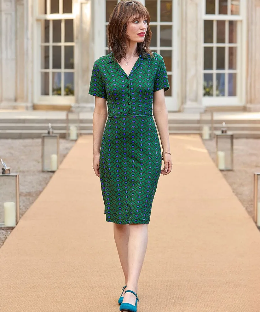 vintage_vibes_jersey_dres_6.webp Cheap Joe Browns Vintage Vibes Jersey Dress Green