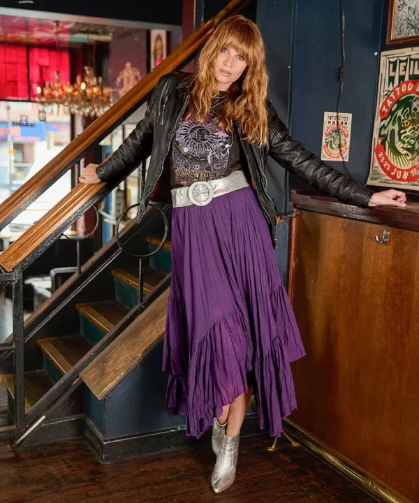 New Joe Browns Wild And Free Layered Skirt Purple