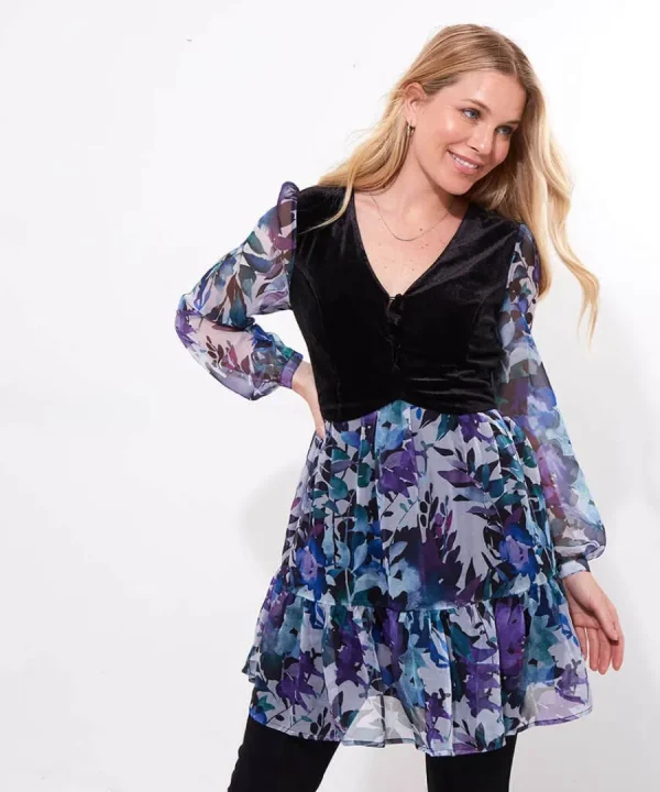 Store Joe Browns Willow Floaty Tunic Blue