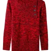 Shop Joe Browns Winter Nights Button Detail Jumper Red