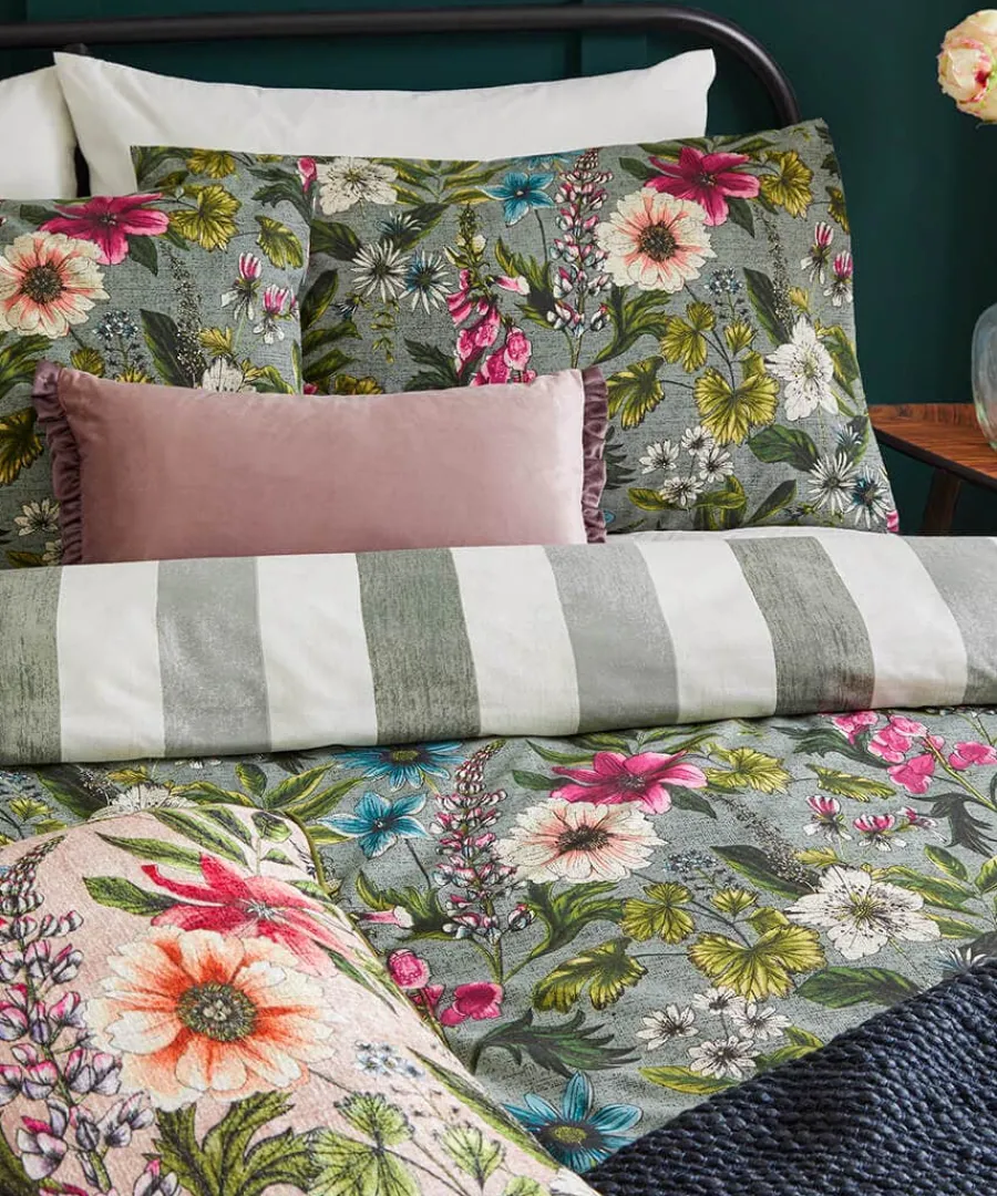 wonderful_wildflower_cott_0.webp Store Joe Browns Wonderful Wildflower Cotton Slub Reversible Duvet Set Green