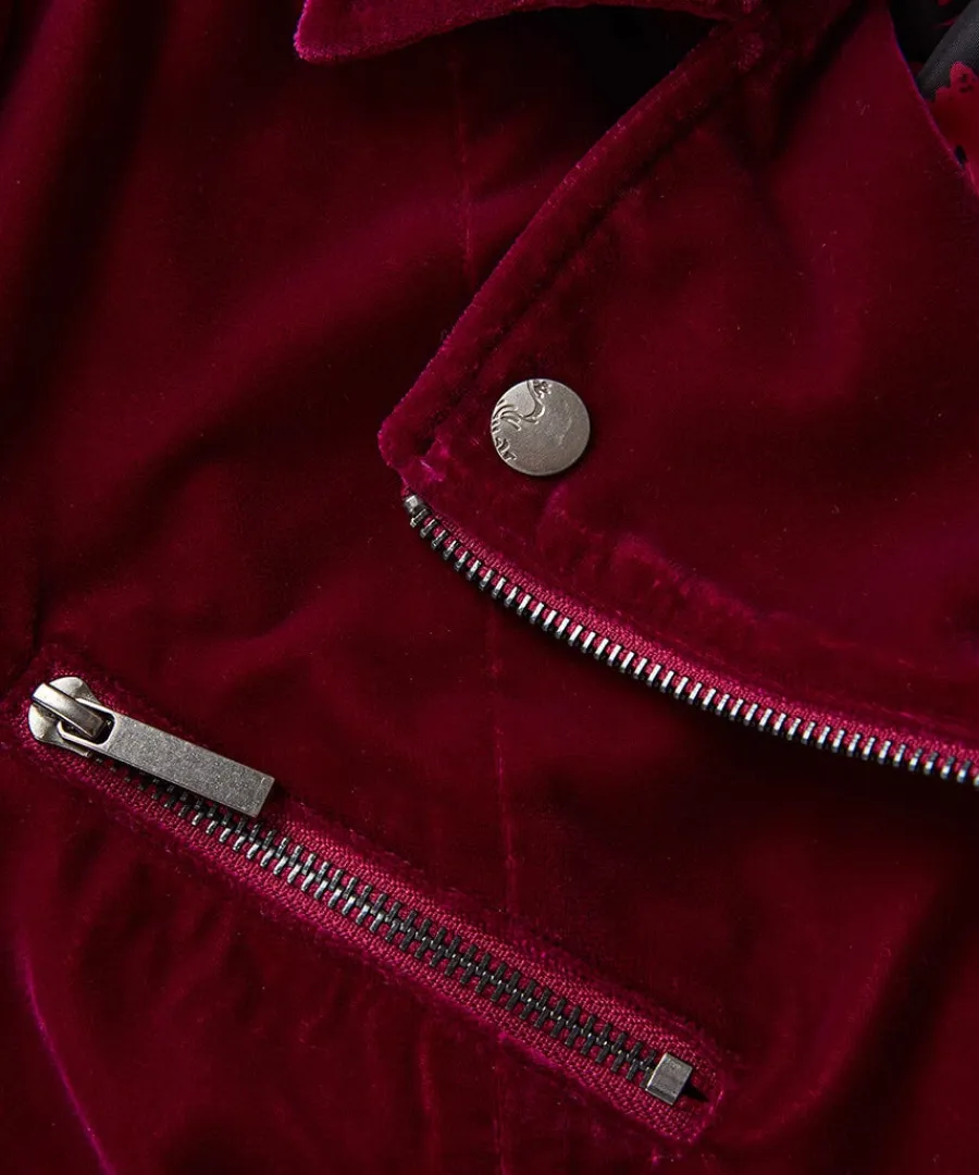 wonderfully_velour_jacket_4.webp Hot Joe Browns Wonderfully Velour Jacket Magenta