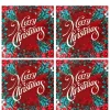 Shop Joe Browns Wondrous Woodland Pack Of 4 Christmas Cotton Napkins Red