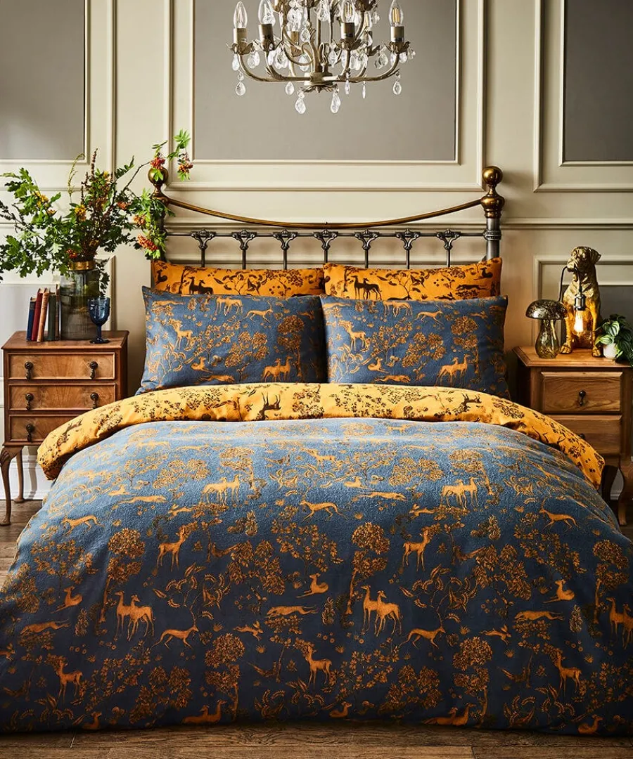 woodland_wanderer_brushed_1.webp New Joe Browns Woodland Wanderer Brushed Cotton Duvet Set Navy