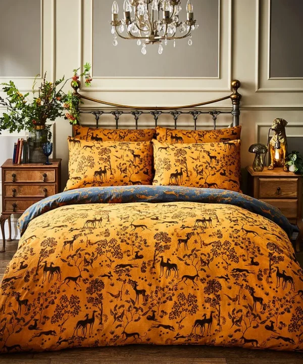 New Joe Browns Woodland Wanderer Brushed Cotton Duvet Set Navy
