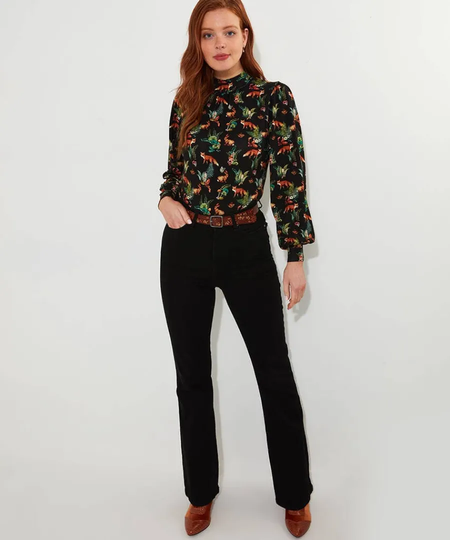 woodland_wonder_jersey_pr_1.webp Shop Joe Browns Woodland Wonder Jersey Print Top Black