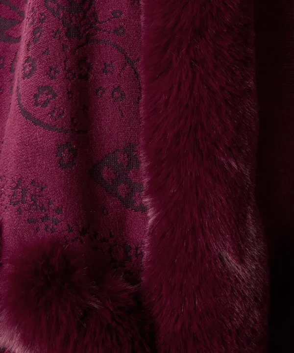 Cheap Joe Browns Wrapped In Elegance Faux Fur Wrap Red
