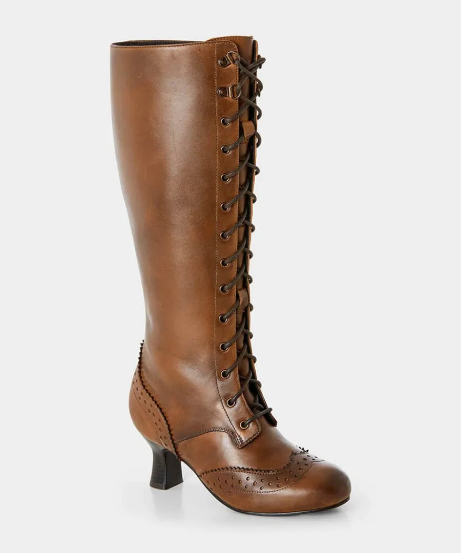 yesterdays_dream_leather__1.webp Online Joe Browns Yesterday's Dream Leather Boots Vintage Brown
