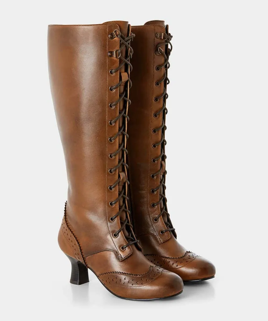 yesterdays_dream_leather__2.webp Online Joe Browns Yesterday's Dream Leather Boots Vintage Brown