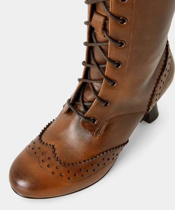 Online Joe Browns Yesterday's Dream Leather Boots Vintage Brown