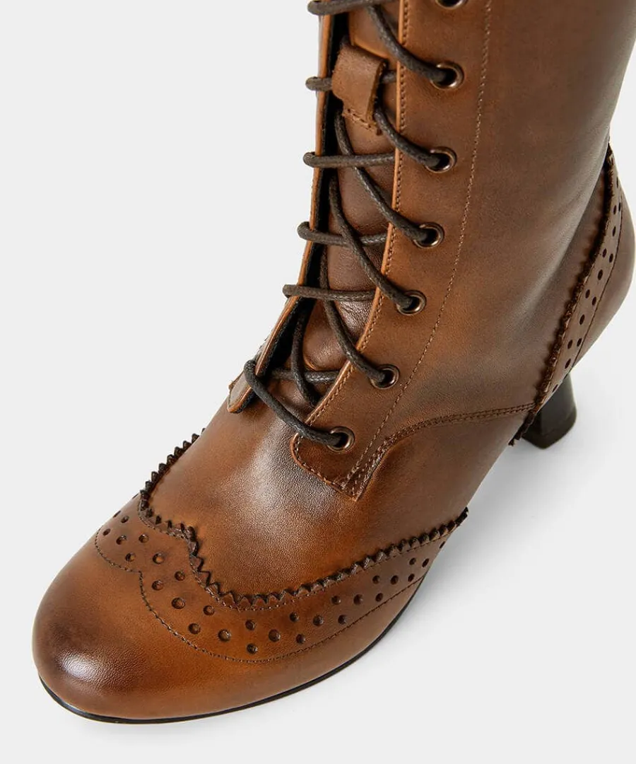 yesterdays_dream_leather__3.webp Online Joe Browns Yesterday's Dream Leather Boots Vintage Brown