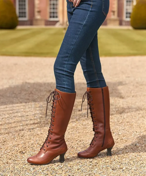 Online Joe Browns Yesterday's Dream Leather Boots Vintage Brown