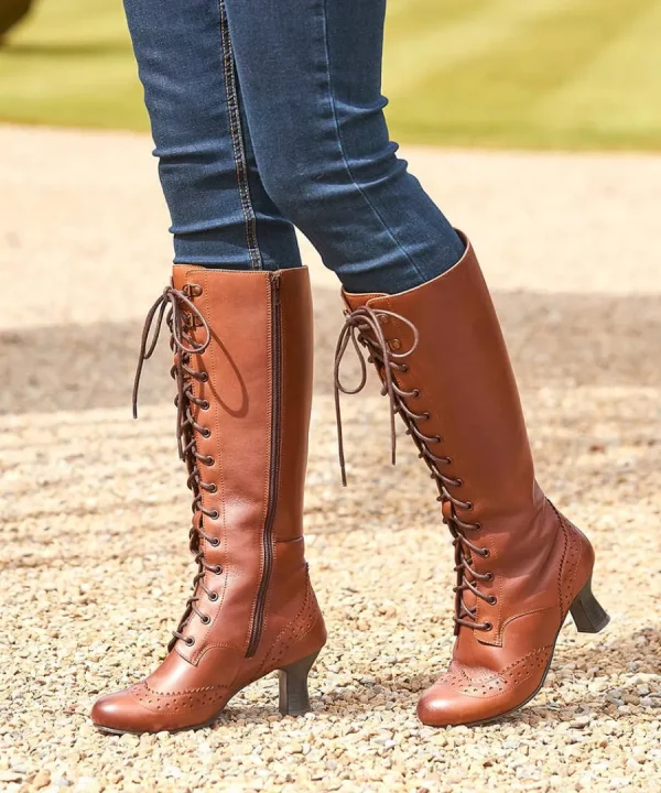 Online Joe Browns Yesterday's Dream Leather Boots Vintage Brown