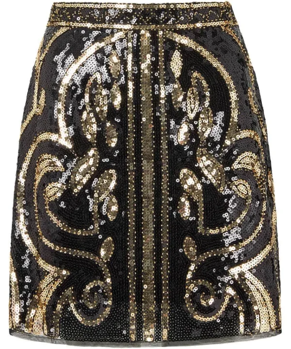 Online Joe Browns All The Sparkles Mini Skirt Gold