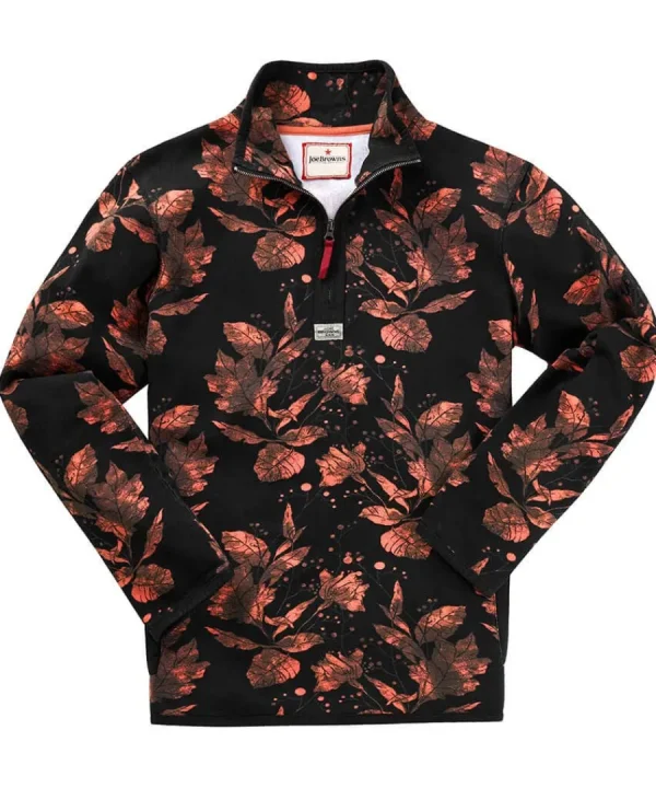 New Joe Browns Autumn Print Funnel Orange