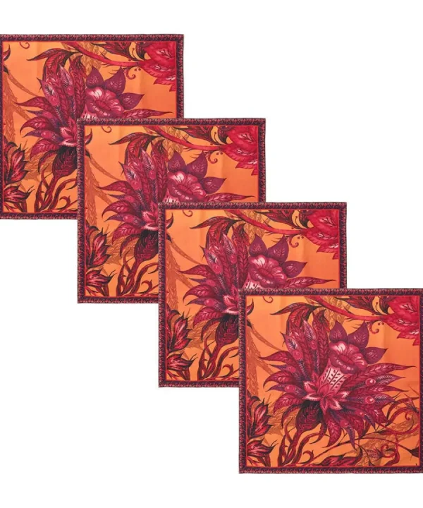 Clearance Joe Browns Bohemian Bloom Cotton Napkins Orange