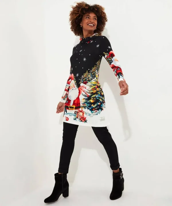 Cheap Joe Browns Christmas Cheer Tunic Black
