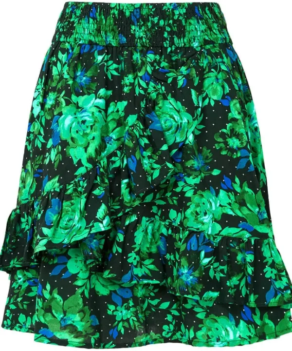 Hot Joe Browns Daisy Dreams Ruffle Skirt Green