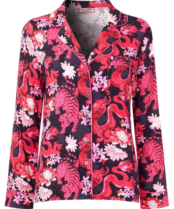 Flash Sale Joe Browns Daring Dragon Pyjama Top Pink