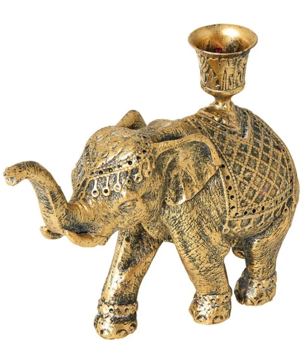 Discount Joe Browns Enchanting Elephant Candle Holder Gold