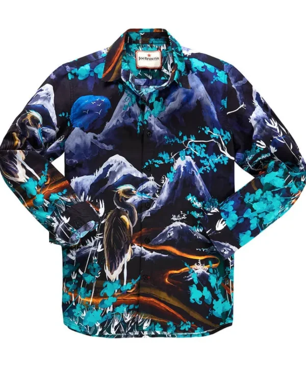 Best Sale Joe Browns Hand Painted Print Shirt Black