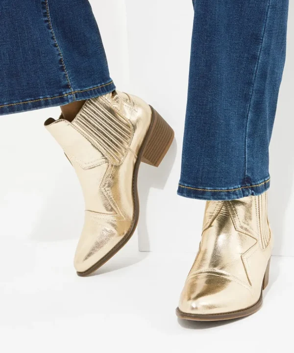 Clearance Joe Browns Night Star Western Boots Gold