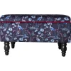 Best Joe Browns Nouveau Herons Velvet Storage Footstool Charcoal