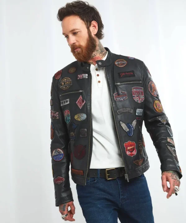 New Joe Browns On Tour Leather Jacket Black
