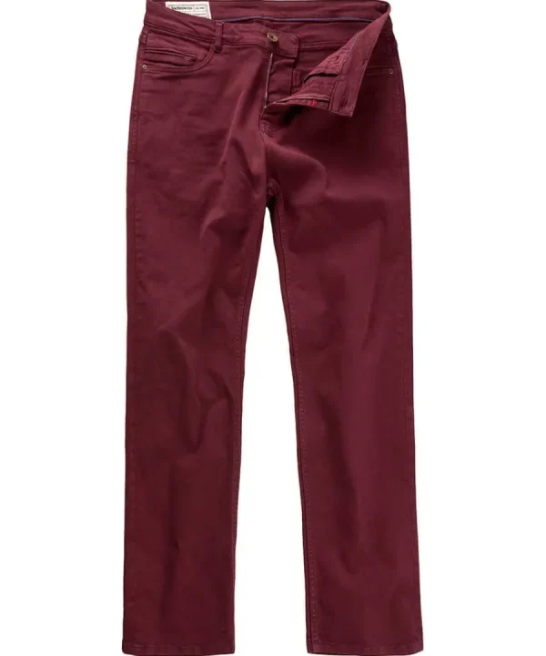 Cheap Joe Browns Right Track Jeans Burgundy / Tan