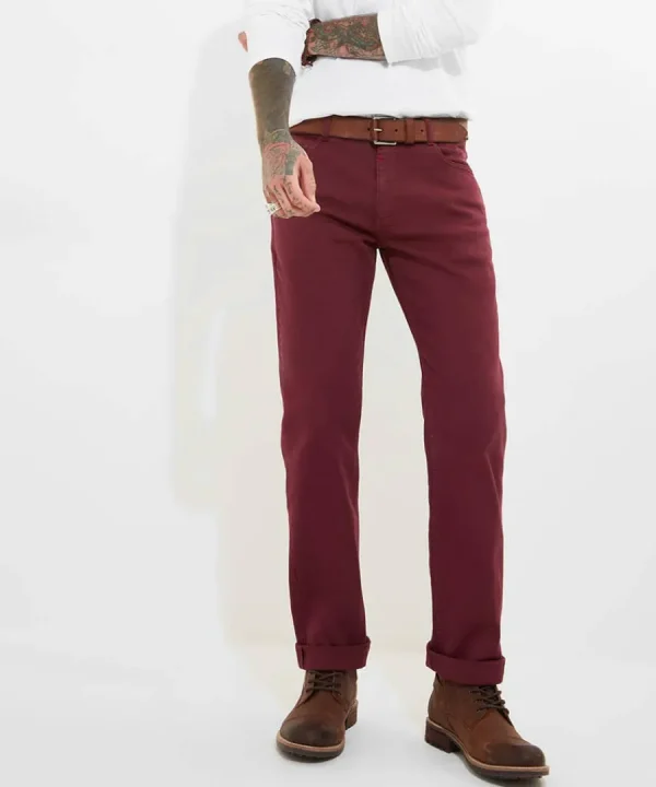 Cheap Joe Browns Right Track Jeans Burgundy / Tan