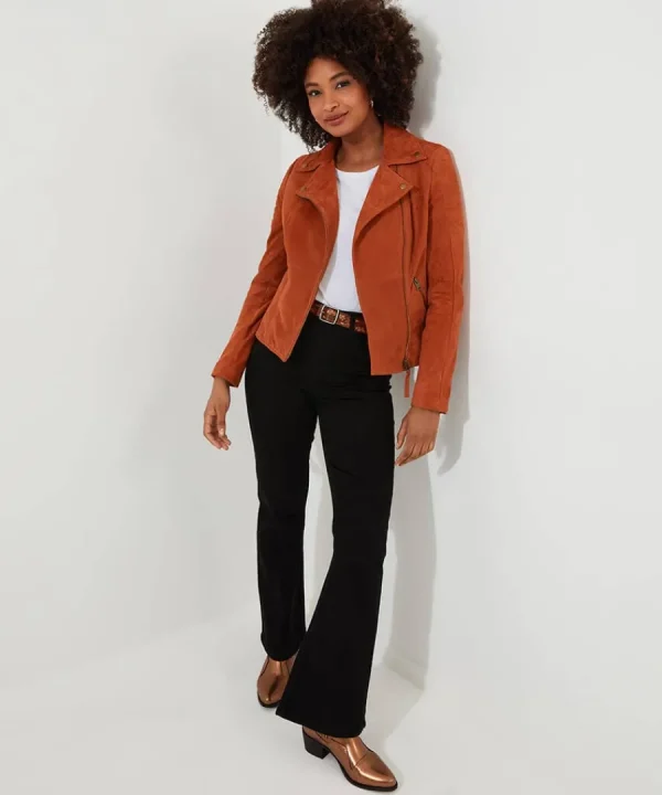 Best Joe Browns Sensational Suede Jacket Orange