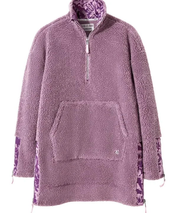 Fashion Joe Browns Sloe Joes Borg Fleece Funnel Purple