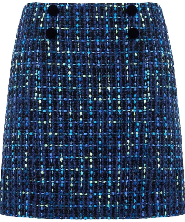 Flash Sale Joe Browns Tiah Tweed Skirt Blue