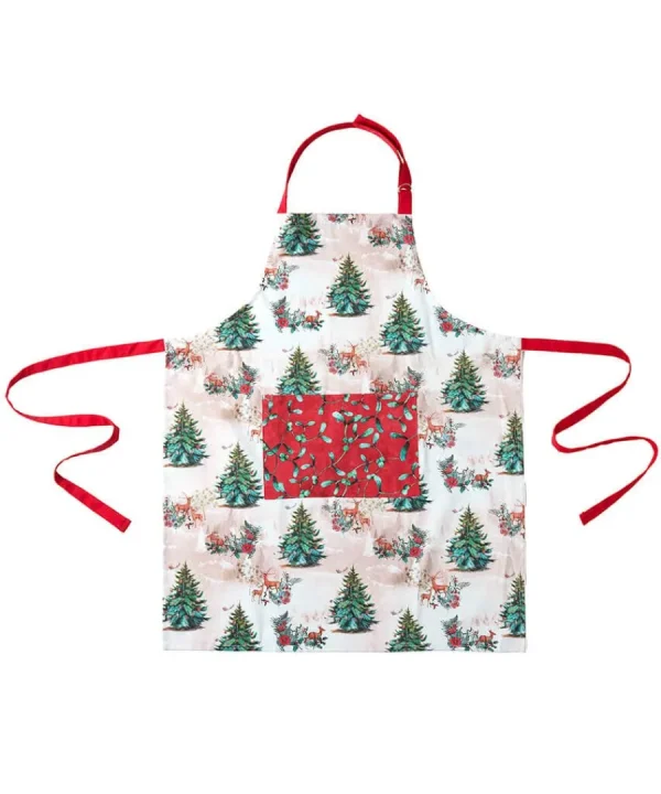 Discount Joe Browns Wondrous Woodland Christmas Apron Cream